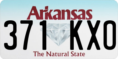 AR license plate 371KXO