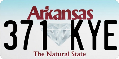 AR license plate 371KYE