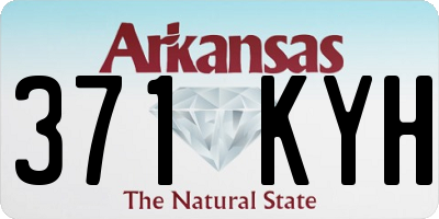 AR license plate 371KYH