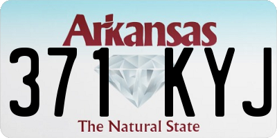 AR license plate 371KYJ