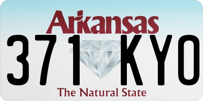 AR license plate 371KYO