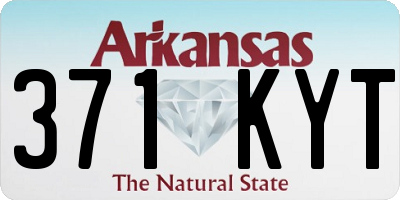 AR license plate 371KYT