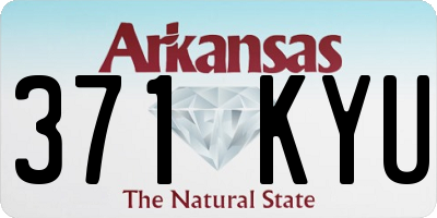 AR license plate 371KYU