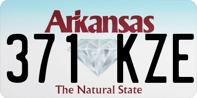 AR license plate 371KZE