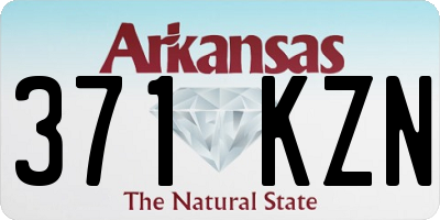 AR license plate 371KZN