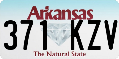 AR license plate 371KZV