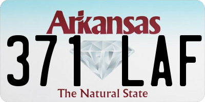 AR license plate 371LAF