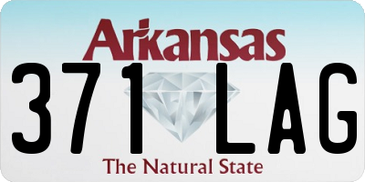 AR license plate 371LAG