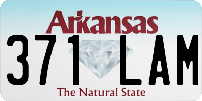 AR license plate 371LAM