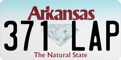 AR license plate 371LAP