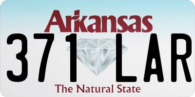 AR license plate 371LAR