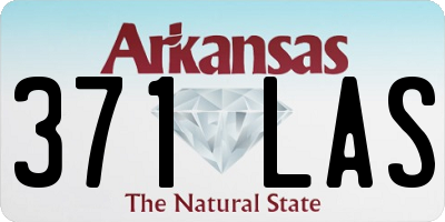 AR license plate 371LAS