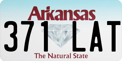 AR license plate 371LAT