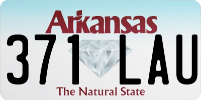 AR license plate 371LAU