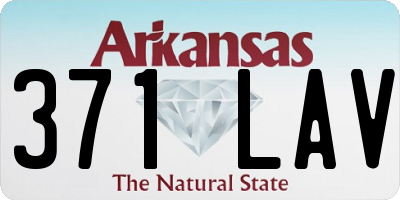 AR license plate 371LAV