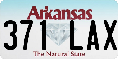 AR license plate 371LAX