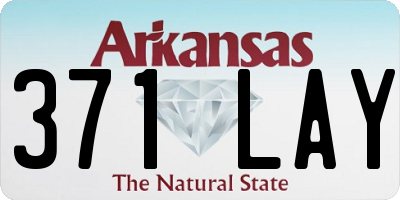 AR license plate 371LAY