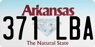 AR license plate 371LBA