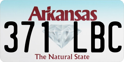 AR license plate 371LBC