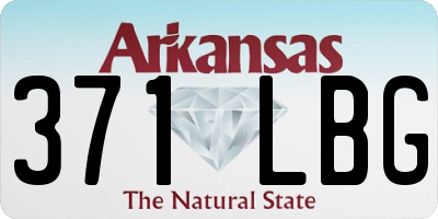 AR license plate 371LBG
