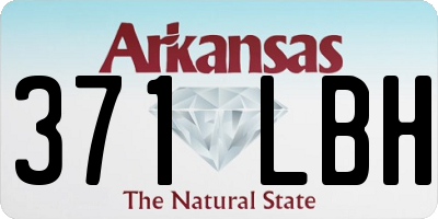 AR license plate 371LBH