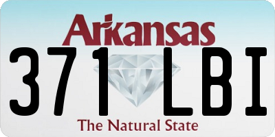 AR license plate 371LBI