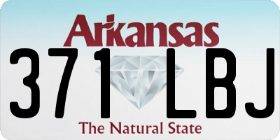 AR license plate 371LBJ