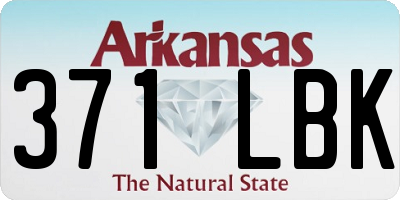 AR license plate 371LBK