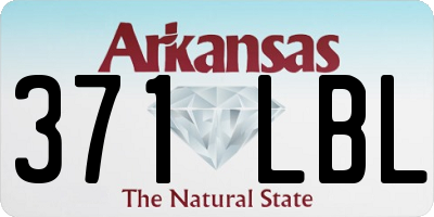AR license plate 371LBL