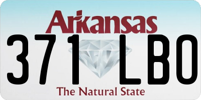 AR license plate 371LBO