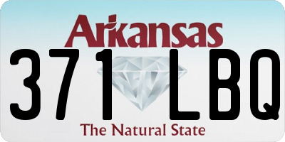 AR license plate 371LBQ