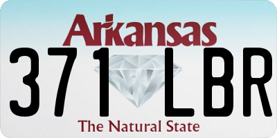 AR license plate 371LBR