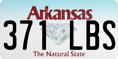 AR license plate 371LBS
