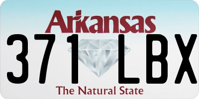 AR license plate 371LBX