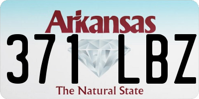 AR license plate 371LBZ