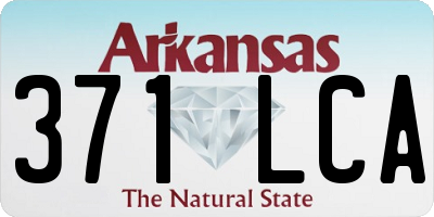 AR license plate 371LCA