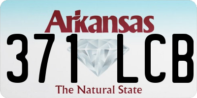 AR license plate 371LCB
