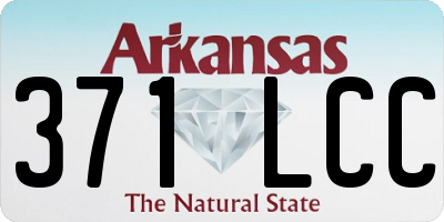 AR license plate 371LCC