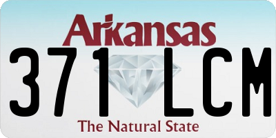 AR license plate 371LCM