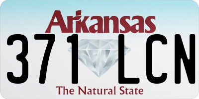AR license plate 371LCN