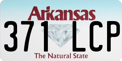 AR license plate 371LCP