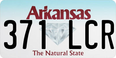 AR license plate 371LCR