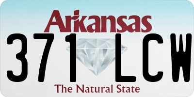 AR license plate 371LCW