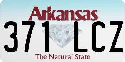 AR license plate 371LCZ