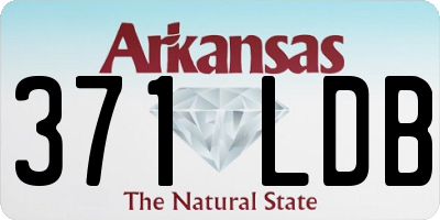 AR license plate 371LDB