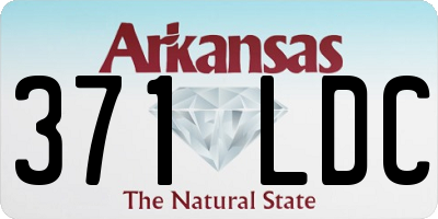 AR license plate 371LDC