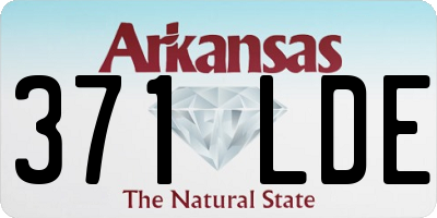 AR license plate 371LDE