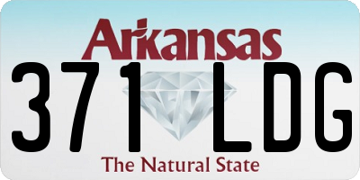 AR license plate 371LDG