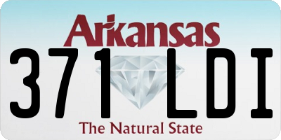 AR license plate 371LDI