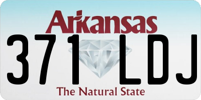 AR license plate 371LDJ